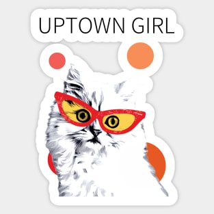 Uptown Girl Sticker